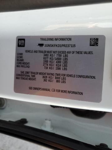 2023 CHEVROLET SUBURBAN K 1GNSKFKD1PR237115