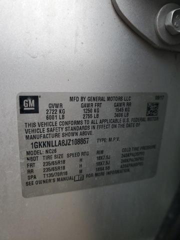 2018 GMC ACADIA SLE 1GKKNLLA8JZ108867