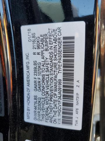 2018 HONDA ACCORD SPO 1HGCV1F34JA091969