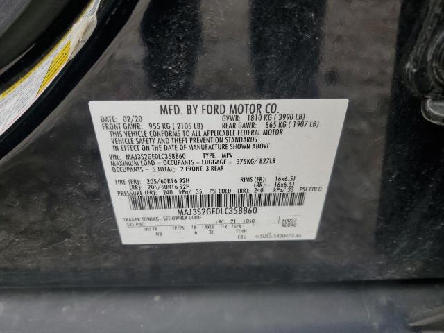 2020 FORD ECOSPORT S MAJ3S2GE0LC358860