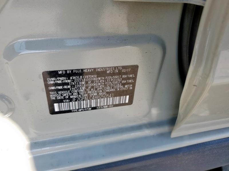 2017 SUBARU CROSSTREK JF2GPALC4HH250541