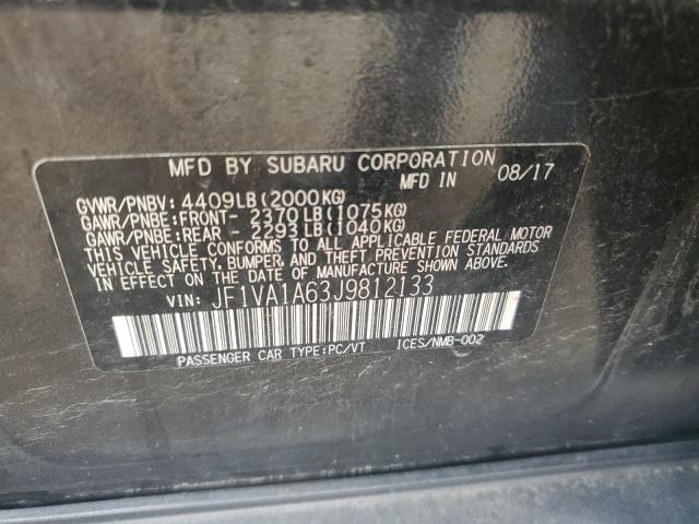 2018 SUBARU WRX JF1VA1A63J9812133