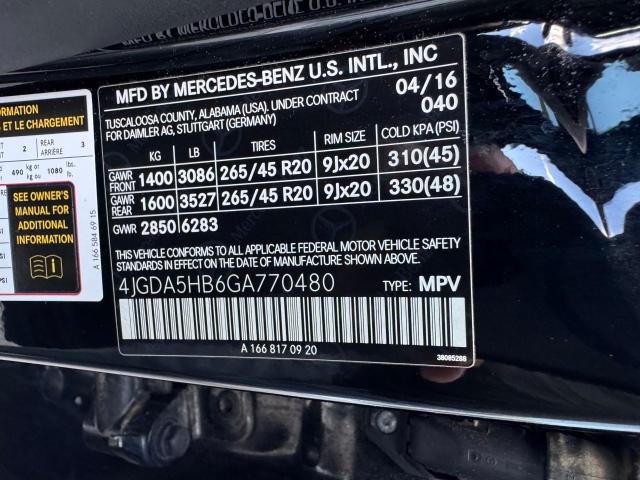 2016 MERCEDES-BENZ GLE 350 4M - 4JGDA5HB6GA770480
