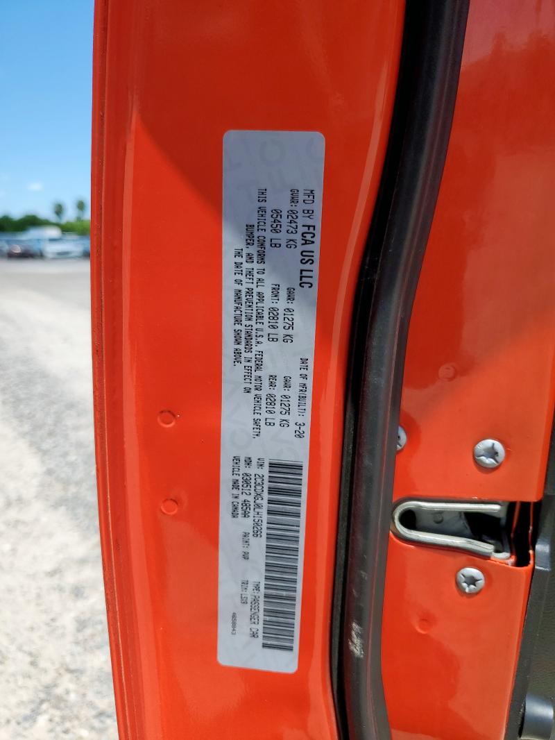 2020 DODGE CHARGER SCAT PACK 2C3CDXGJ0LH150266