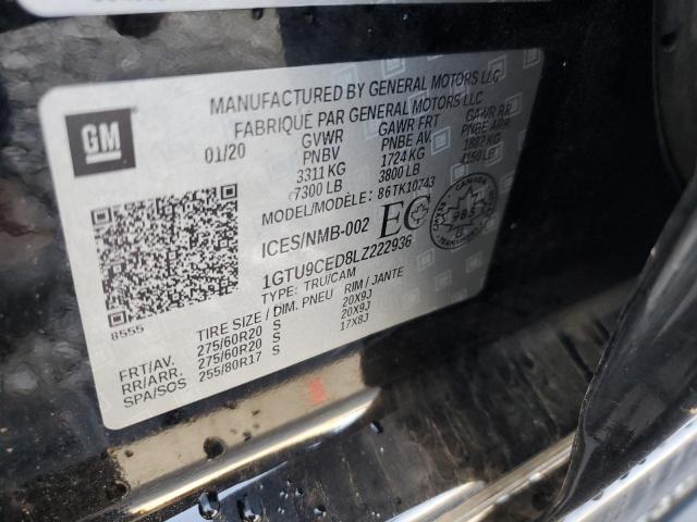 2020 GMC SIERRA K15 1GTU9CED8LZ222936