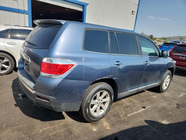 TOYOTA HIGHLANDER 2013 blue 4dr spor gas 5TDZA3EH4DS046549 photo #4