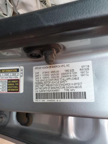 2019 HONDA CR-V EX - 5J6RW1H52KA044651