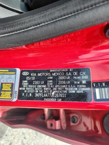 2018 KIA FORTE LX 3KPFL4A77JE267651