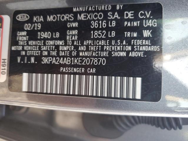 2019 KIA RIO S #3308482282