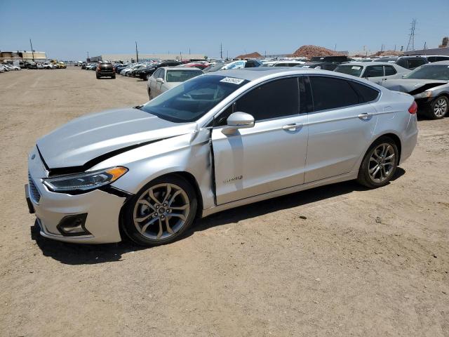 FORD FUSION TIT 2019 silver  hybrid engine 3FA6P0RU8KR273014 photo #1