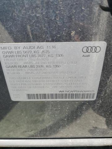 2017 AUDI SQ5 PRESTI WA1VCAFP5HA086025