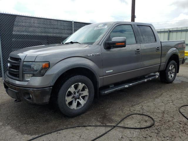 FORD F150 SUPER 2013 gray crew pic gas 1FTFW1ET7DFB18468 photo #1