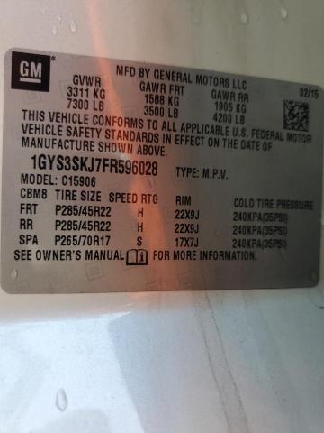 2015 CADILLAC ESCALADE E 1GYS3SKJ7FR596028