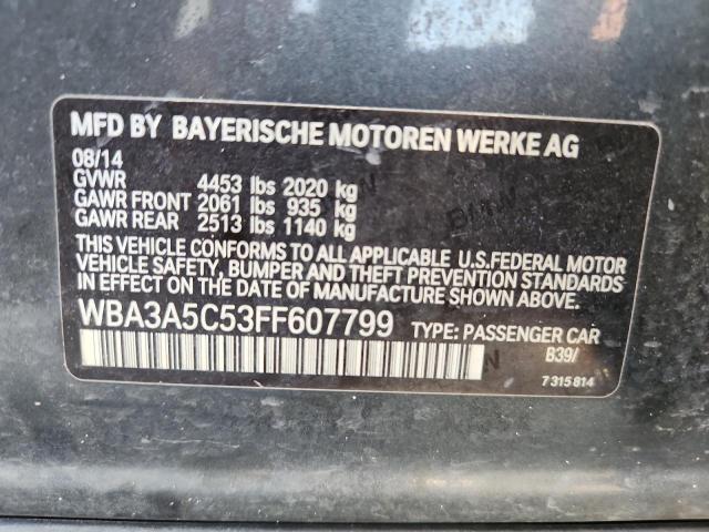 2015 BMW 328 I WBA3A5C53FF607799