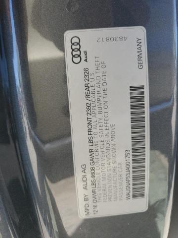 2018 AUDI A5 PREMIUM - WAUSNAF53JA001753