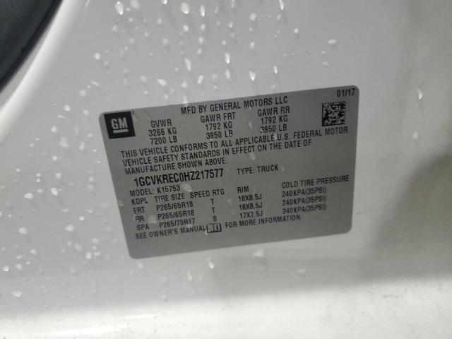 2017 CHEVROLET SILVERADO 1GCVKREC0HZ217577