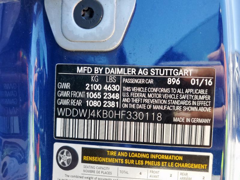 2017 MERCEDES-BENZ C-CLASS 300 WDDWJ4KB0HF330118