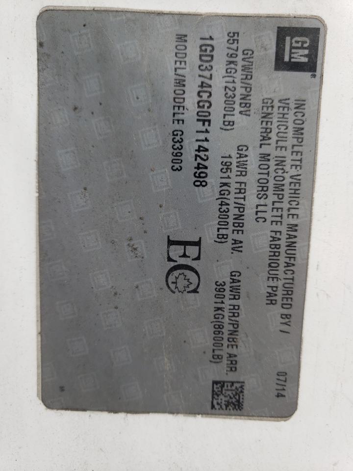 GMC SAVANA CUTAWAY G3500