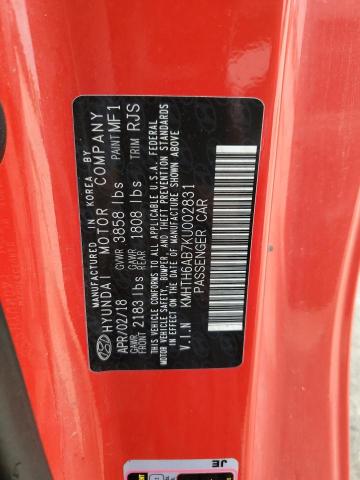 2019 HYUNDAI VELOSTER T KMHTH6AB7KU002831