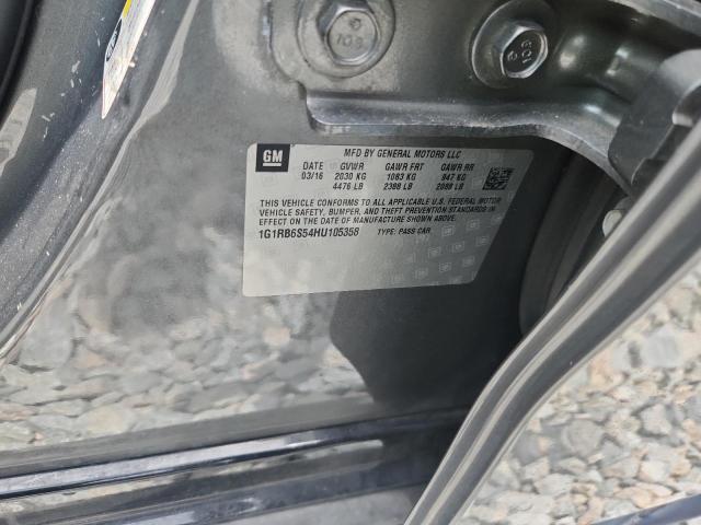 2017 CHEVROLET VOLT PREMI 1G1RB6S54HU105358