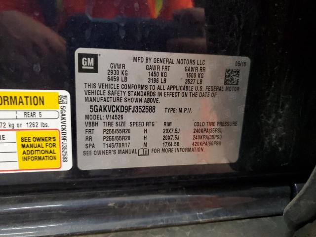 2015 BUICK ENCLAVE 5GAKVCKD9FJ352588