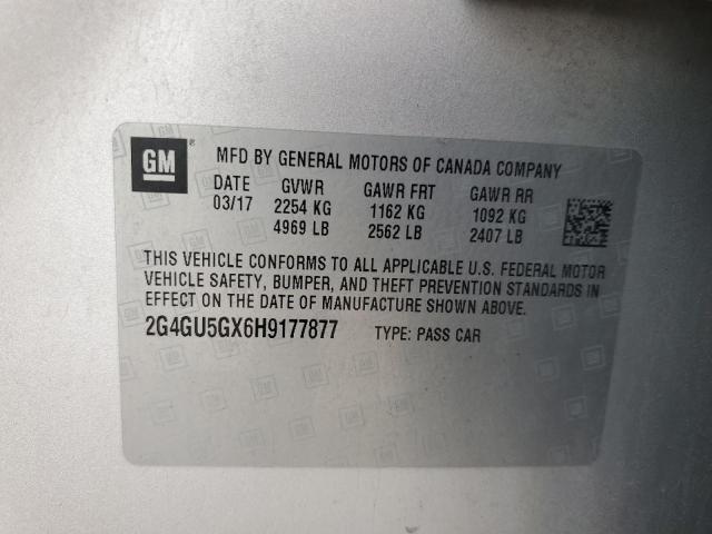 2017 BUICK REGAL GS 2G4GU5GX6H9177877