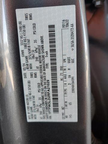 2024 FORD F150 XLT 1FTFW3LD2RFA21029