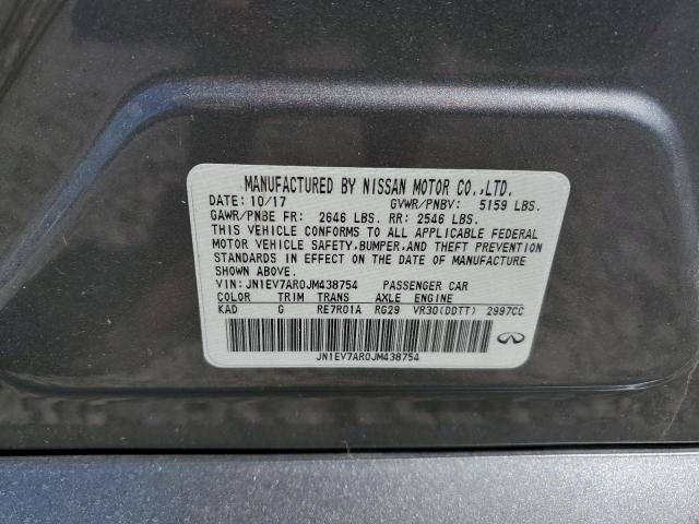 2018 INFINITI Q50 LUXE - JN1EV7AR0JM438754