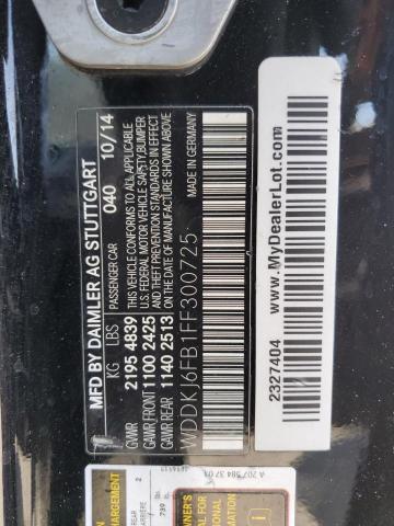 2015 MERCEDES-BENZ E 400 WDDKJ6FB1FF300725