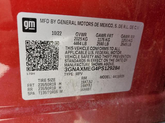2023 CHEVROLET EQUINOX RS 3GNAXMEG4PS129284