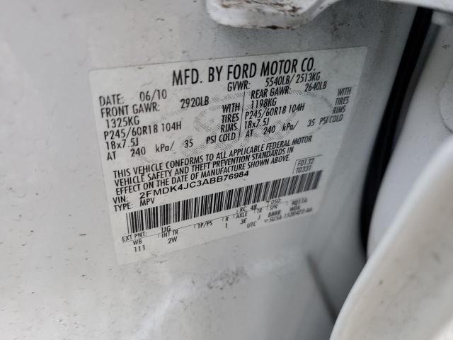 2010 FORD EDGE SEL - 2FMDK4JC3ABB76984