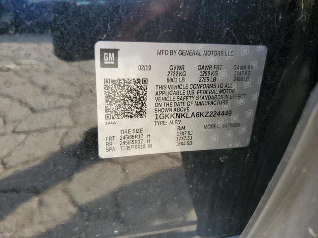 2019 GMC ACADIA SLE - 1GKKNKLA6KZ224449
