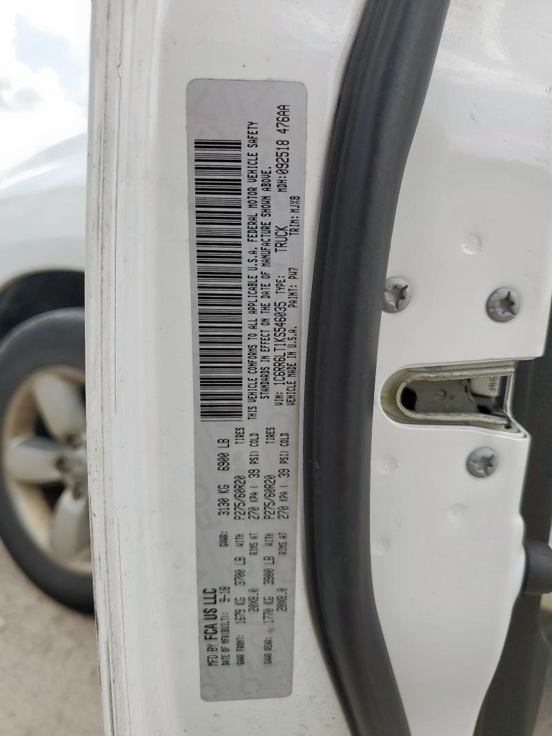 2019 RAM 1500 CLASS 1C6RR6LT1KS546035