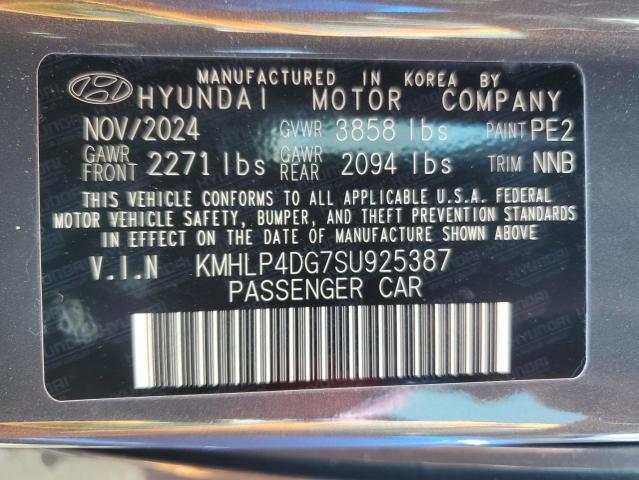 2025 HYUNDAI ELANTRA LI KMHLP4DG7SU925387