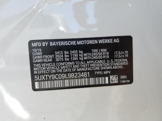 2020 BMW X3 XDRIVEM 5UXTY9C09L9B23481