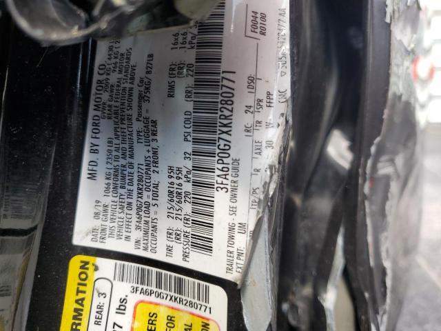 2019 FORD FUSION S 3FA6P0G7XKR280771