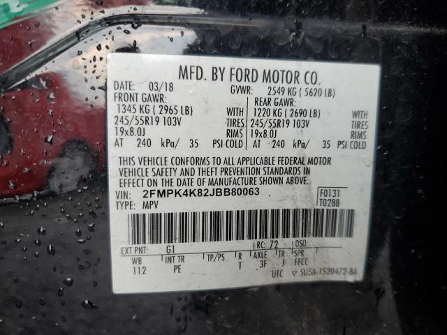 2018 FORD EDGE TITAN 2FMPK4K82JBB80063