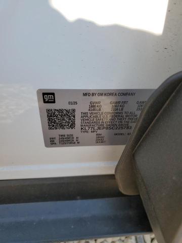 2025 CHEVROLET TRAX 2RS KL77LJEP8SC225783