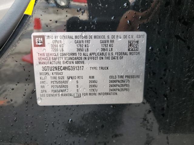 2017 GMC SIERRA K15 - 3GTU2NEC4HG391317