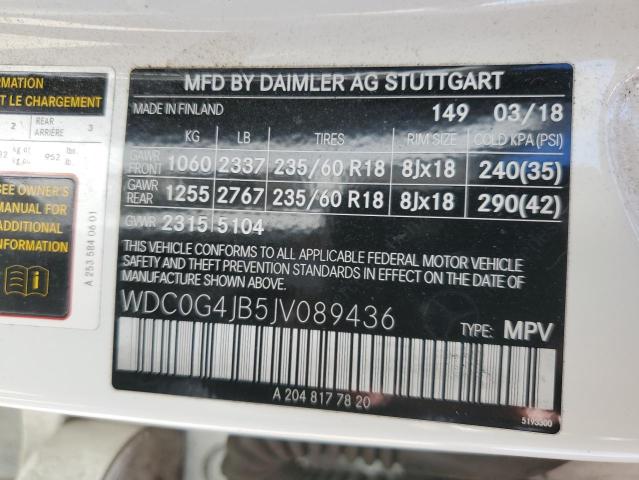 2018 MERCEDES-BENZ GLC 300 WDC0G4JB5JV089436