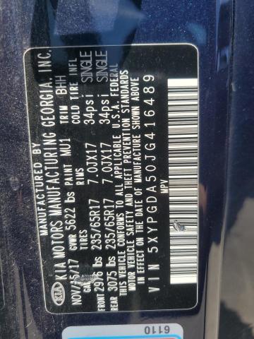 2018 KIA SORENTO LX 5XYPGDA50JG416489