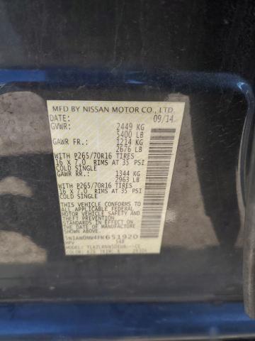 2015 NISSAN XTERRA X 5N1AN0NW4FN651920