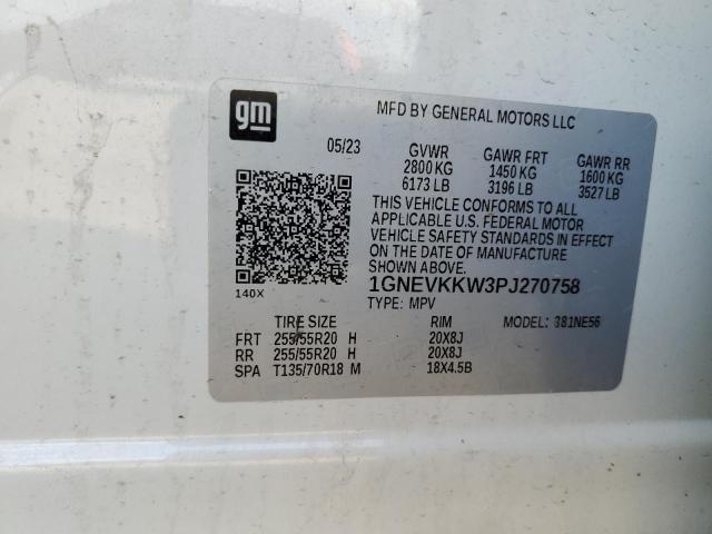2023 CHEVROLET TRAVERSE P 1GNEVKKW3PJ270758