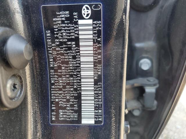 2020 TOYOTA COROLLA LE - 5YFEPRAEXLP080417