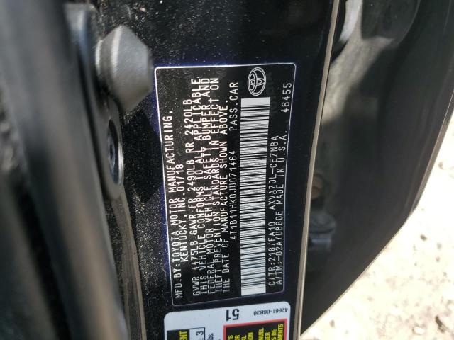 2018 TOYOTA CAMRY L - 4T1B11HK0JU071464
