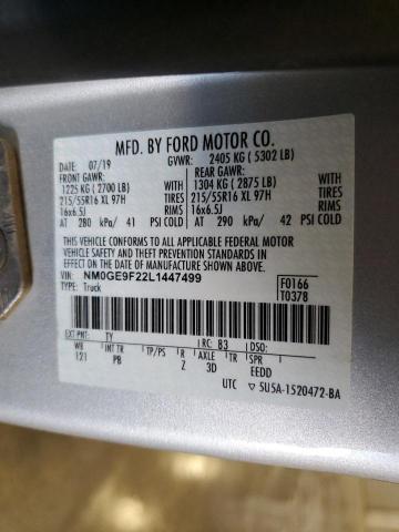 2020 FORD TRANSIT CO - NM0GE9F22L1447499