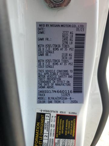 2023 NISSAN FRONTIER S - 1N6ED1CL7PN660116