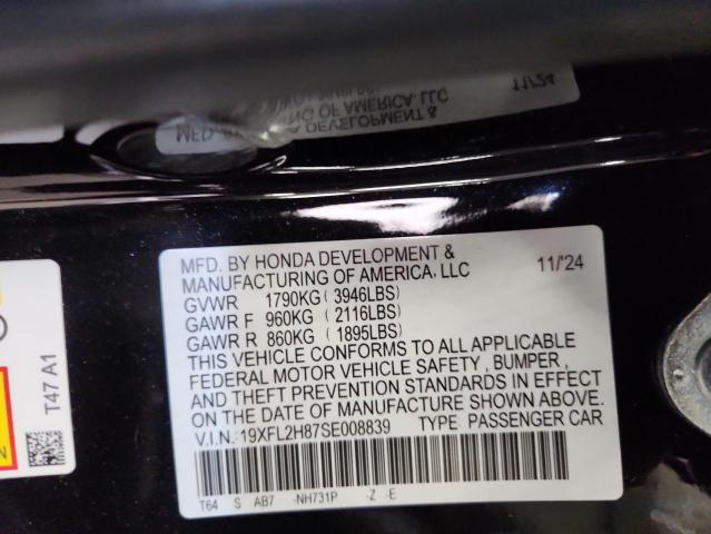 2025 HONDA CIVIC SPOR 19XFL2H87SE008839