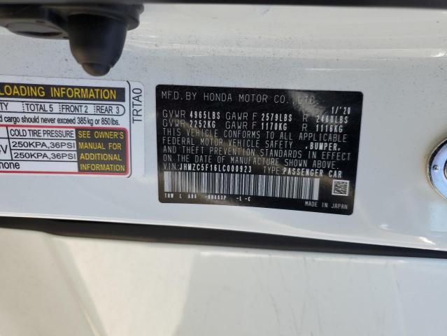 2020 HONDA CLARITY JHMZC5F16LC000923