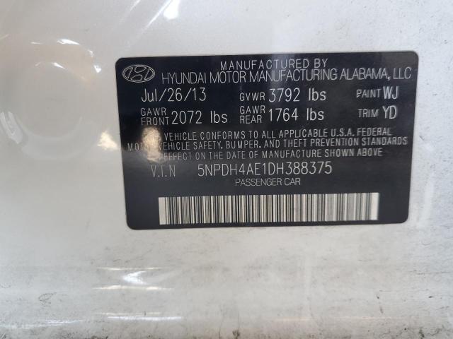 2013 HYUNDAI ELANTRA - 5NPDH4AE1DH388375